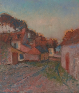 Rue de Village [Village Street] [circa 1895–98] by Edgar Degas [1834–1917]